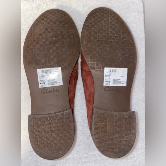 Clarks Trish Rose Suede Comfort Loafer in Mahogany - Picture 6 of 6
